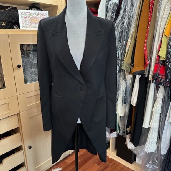 Burberry Size 4 Black Wool Coat - Picture 2 of 8